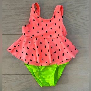 Cat & Jack Watermelon 2-Piece Swimsuit: 18 months